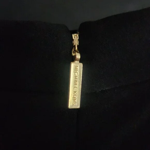 $165 retail-NWOT-Michael Kors Astor Women's Black Crepe Jumpsuit - Size M PETITE - Picture 8 of 16